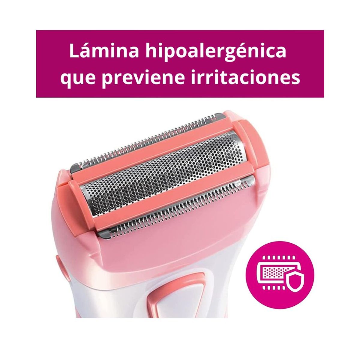 PHILIPS - Depiladora Afeitadora Philips Beauty SatinShave Inalámbrica Portatil