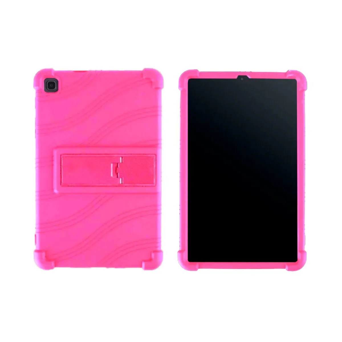 FUNDAANTIGOLPES - Funda Silicona Fucsia para tablet Samsung Galaxy Tab T510
