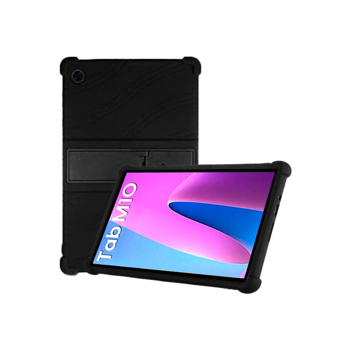 FUNDAANTIGOLPES - Funda Silicona Negro para tablet Lenovo Tab M10