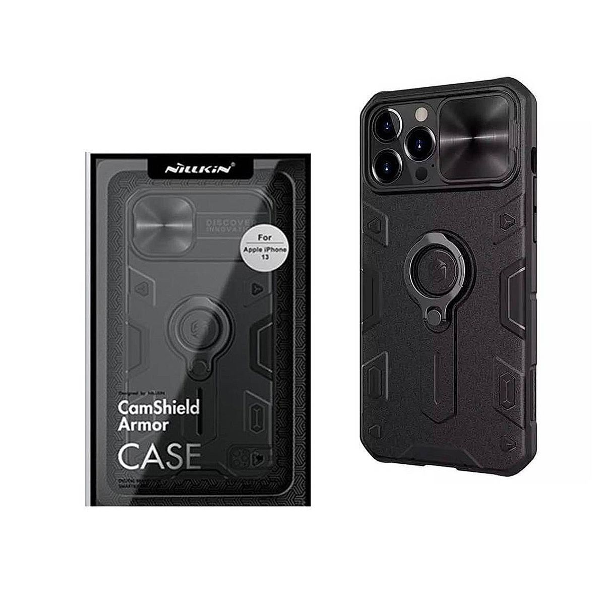 NILLKIN - Case Armor para IPhone 12 Pro 12 Nillkin Camshield Funda Negro