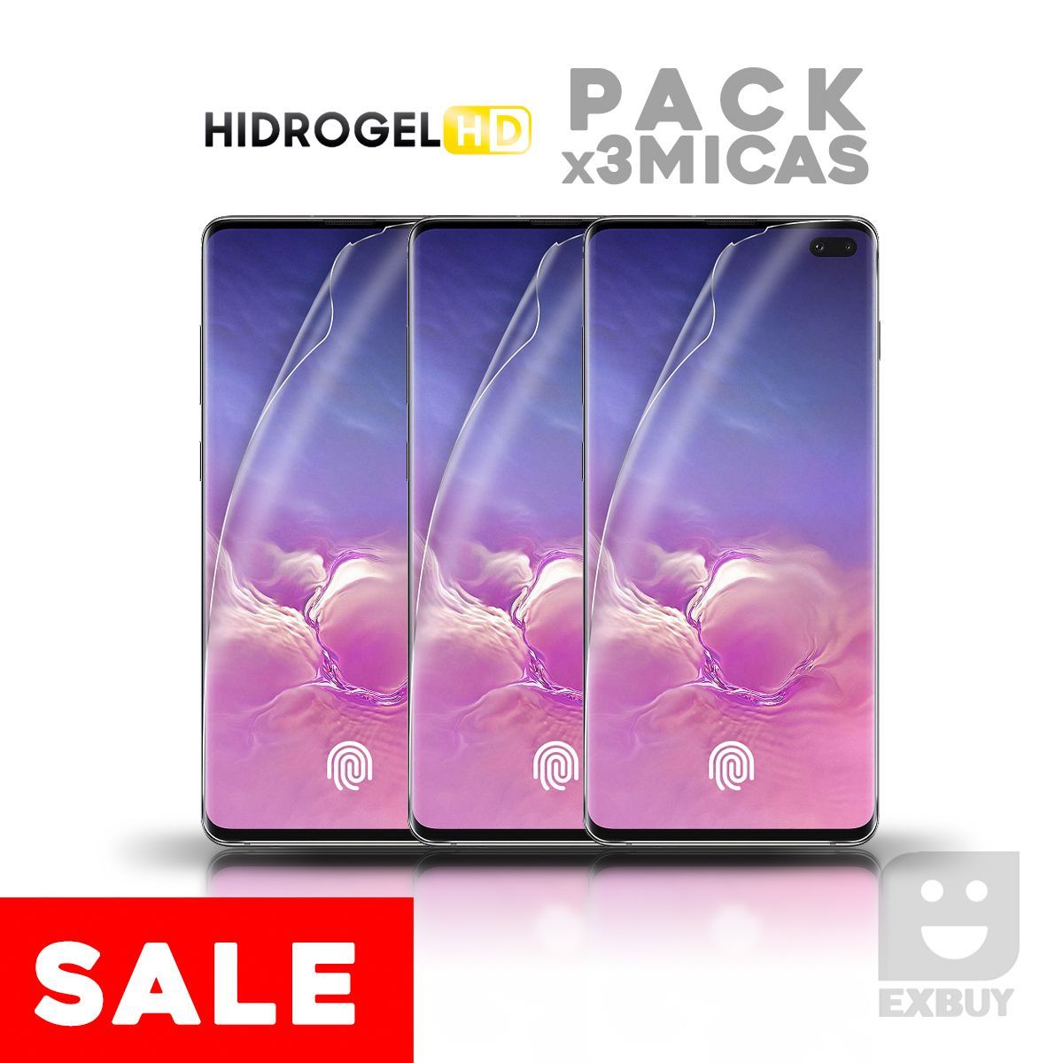 GENERICO - Pack X3 de Micas Hidrogel Full HD para Samsung Galaxy S20