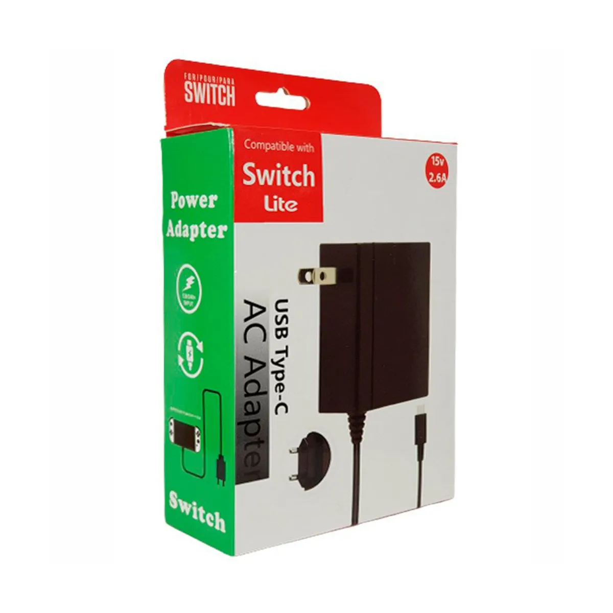 GENERICO - Cargador Nintendo Switch AC Adaptador