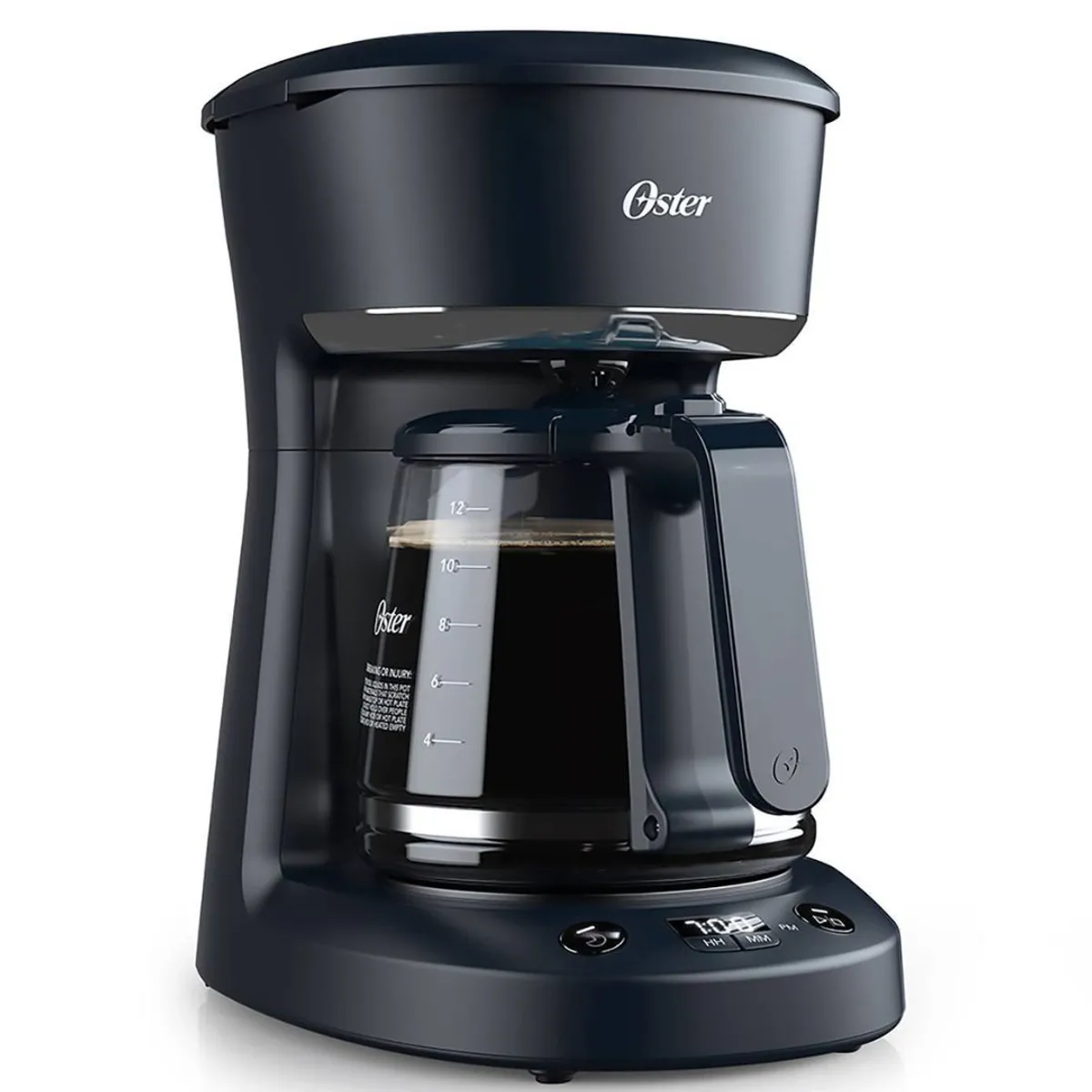 OSTER - Cafetera programable Oster de 12 tazas con auto apagado BVSTDCP12B