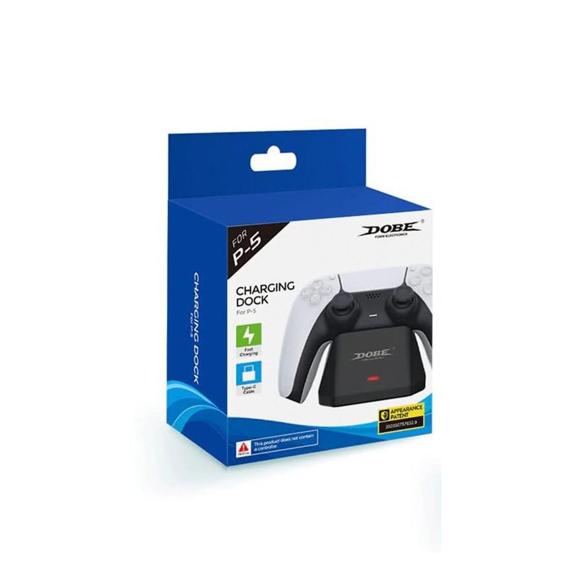 DOBE - Base Cargador Dobe Para Mando Dualsense PS5 Dock Type-C Negro.