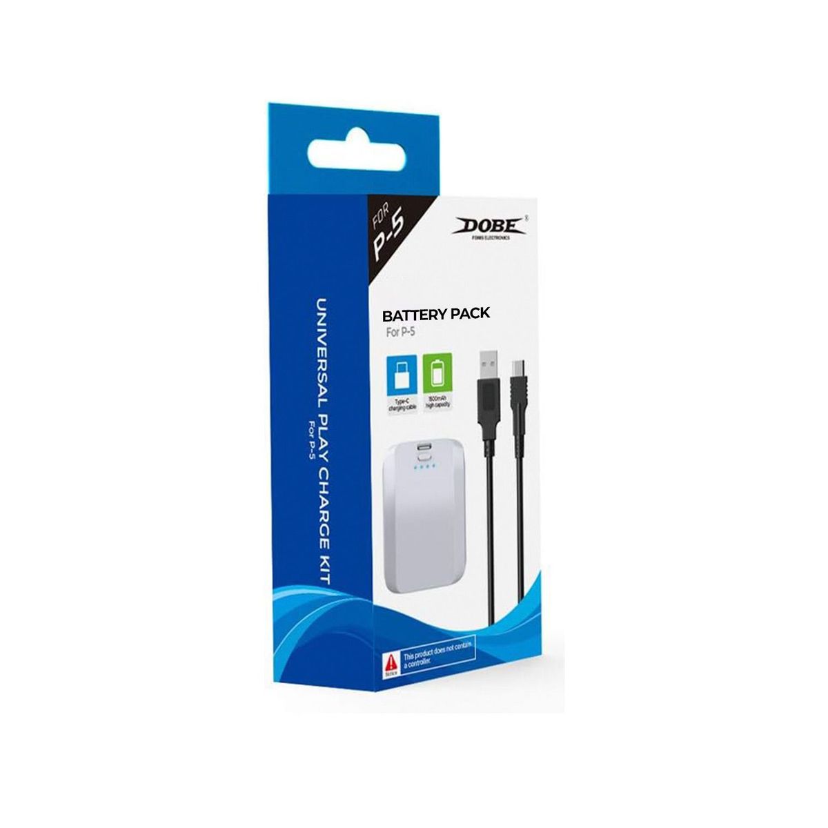 DOBE - Batería Recargable Dobe Para Mando Dualsense Ps5 1500Mah Blanco.