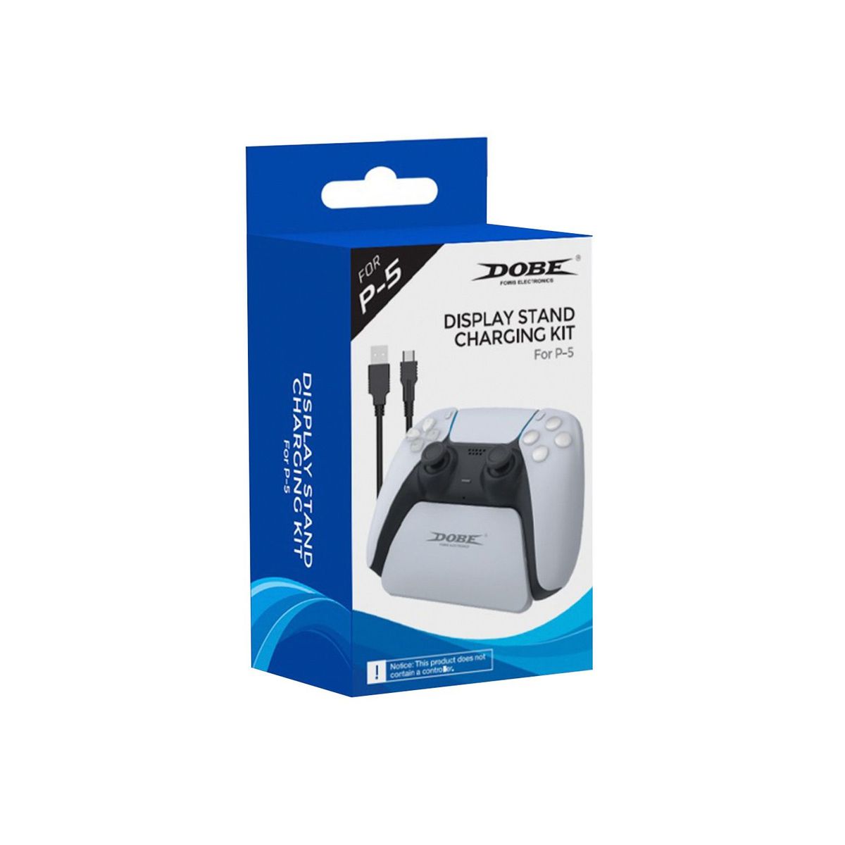 DOBE - Soporte Cargador Dobe Para Mando Dualsense PS5 Blanco.