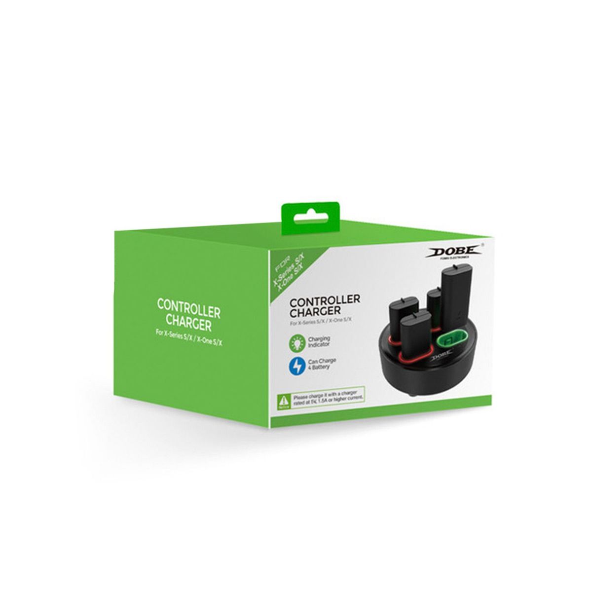 DOBE - Base Cargador Dobe + 4 Baterias Recargable Series S/X/X-One/S/X Negro.