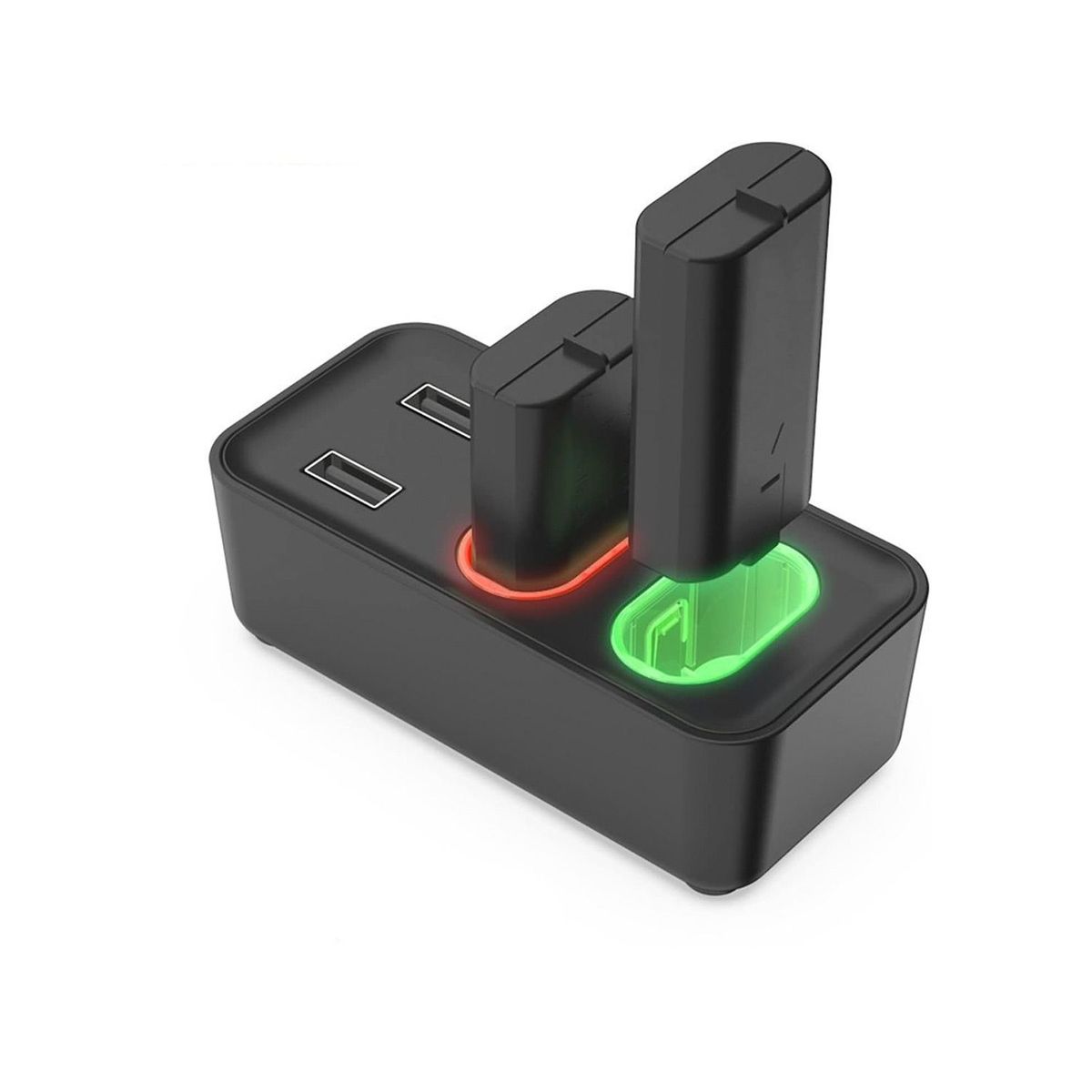 DOBE - Base Cargador Dobe + 2 Baterias Recargable Series S/X/X-One/S/X Negro.