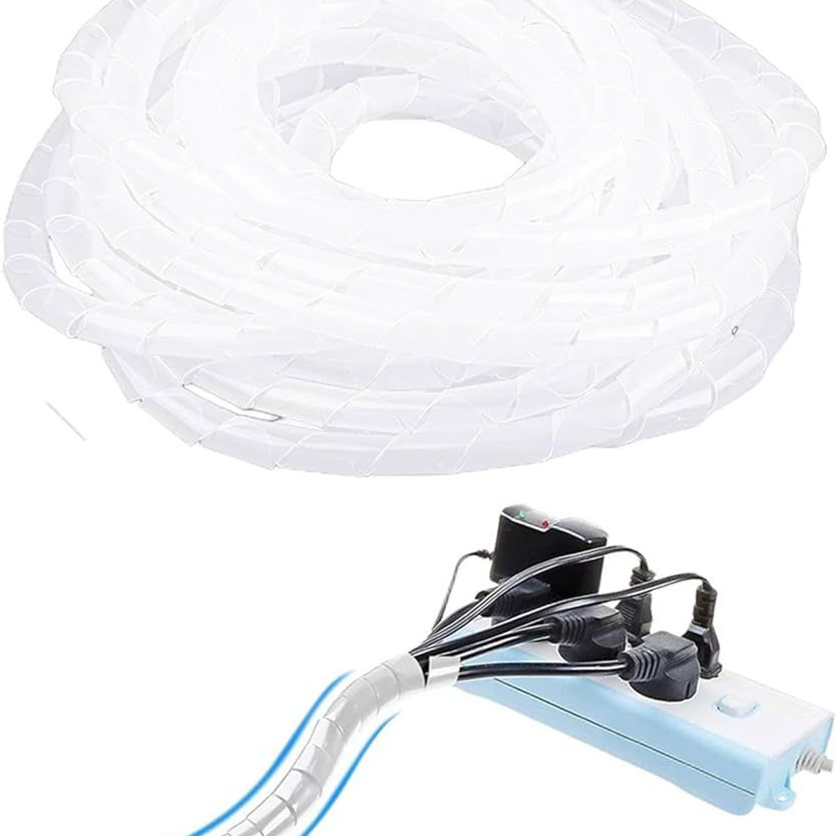 GENERICO - ESPIRAL PORTACABLE 8MM X 10M TRASPARENTE