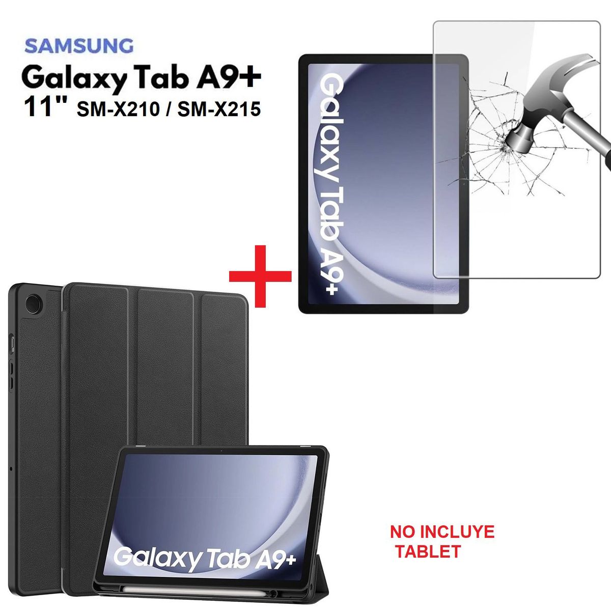 GENERICO - Funda Porta Pencil  Mica Vidrio para Samsung Tab A9 Plus SM-X210