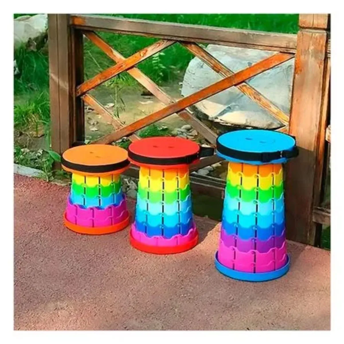 GENERICO - ASIENTO PLEGABLE MULTICOLOR