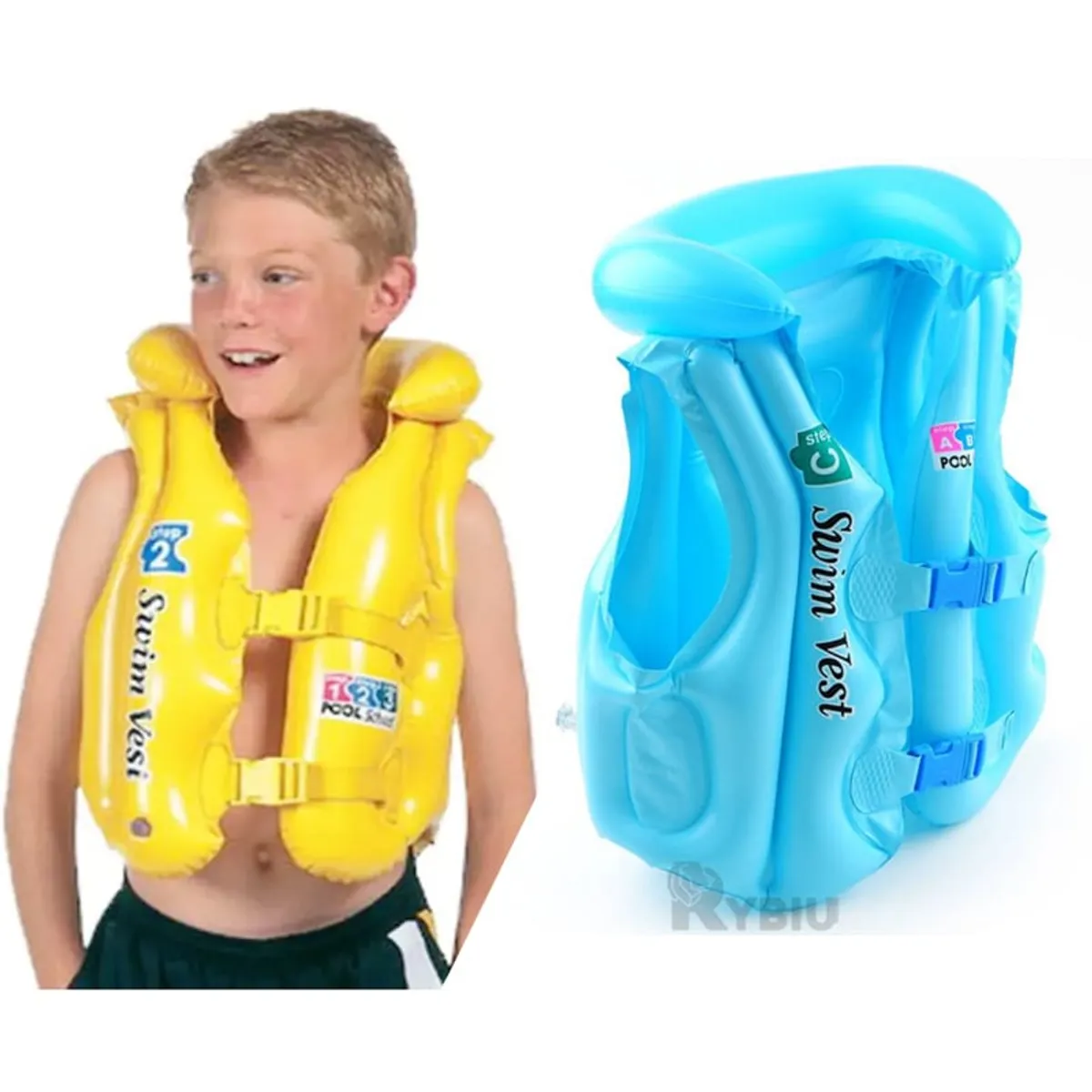 GENERICO - Chaleco Salvavidas para Niños Regulable Niño Inflable Flotador