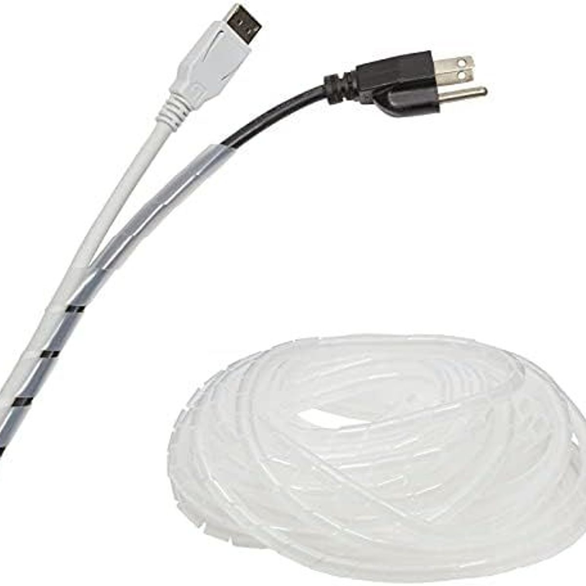 GENERICO - ESPIRAL PORTACABLE 6MM X 10M TRASPARENTE