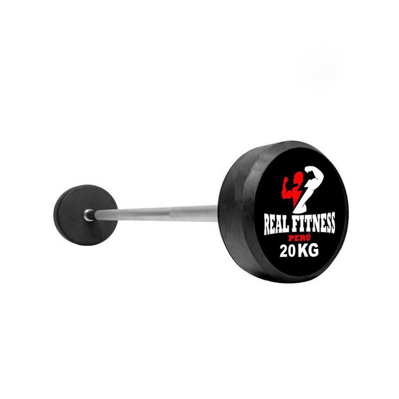 REAL FITNESS PERU - Barra Recta De Peso Fijo 20 kg Real Fitness Perú