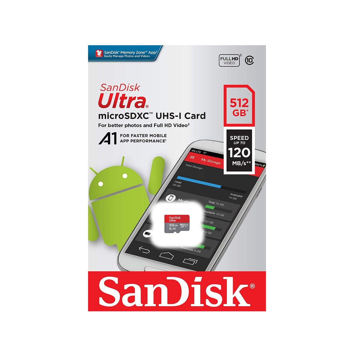 SANDISK - Memoria Sandisk Micro Sdxc 512 Gb Nintendo Switch