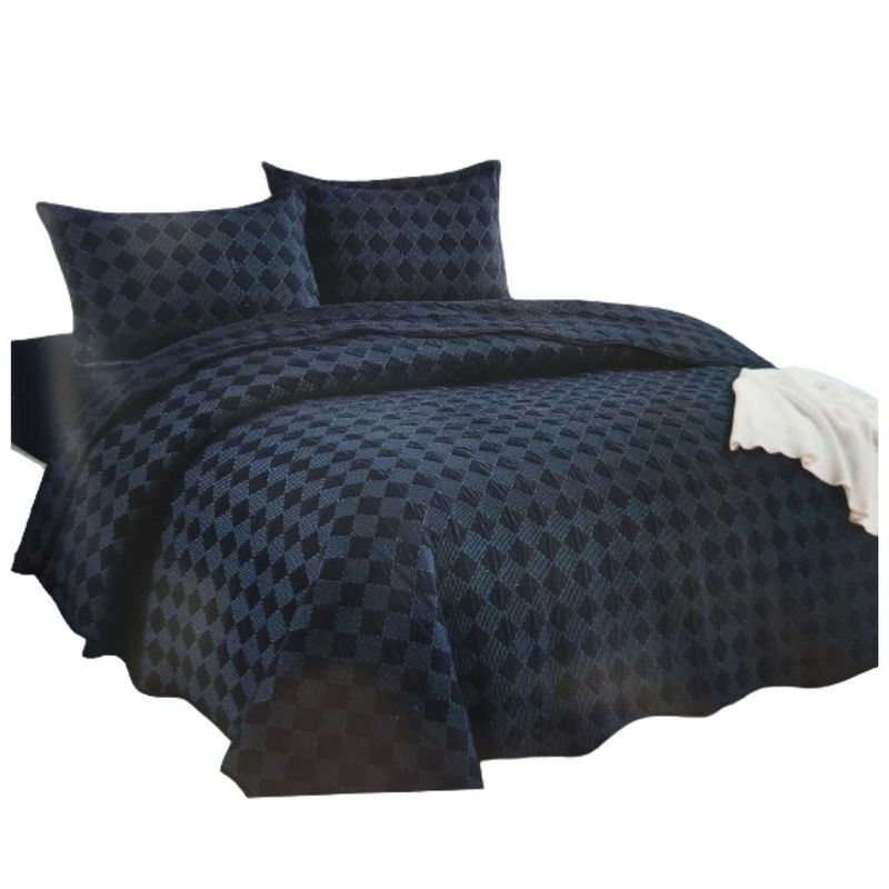 GENERICO - CUBRECAMA COLOR ENTERO QUEEN