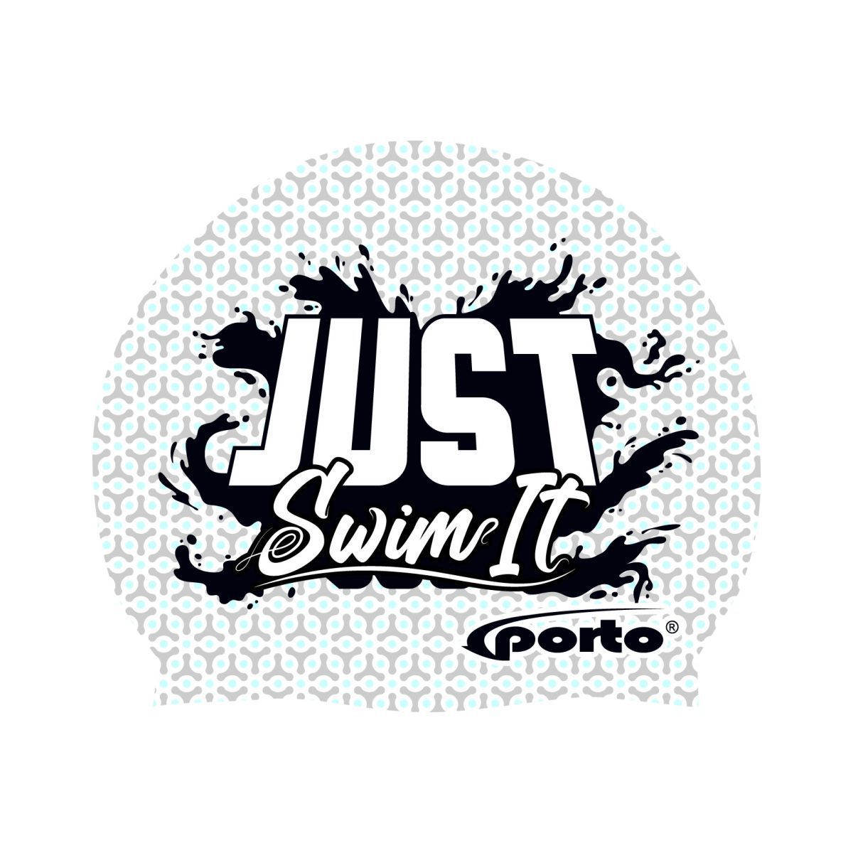 PORTO - Gorro de Natación Silicona Porto Just Swim It Blanco