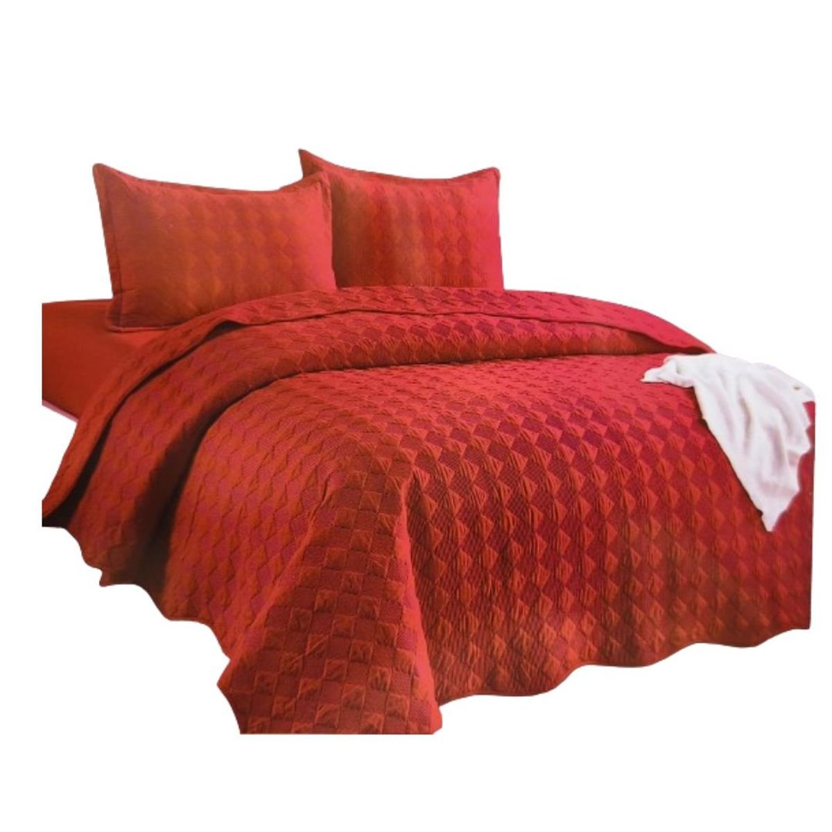 CUTE - CUBRECAMA COLOR ENTERO KING SIZE