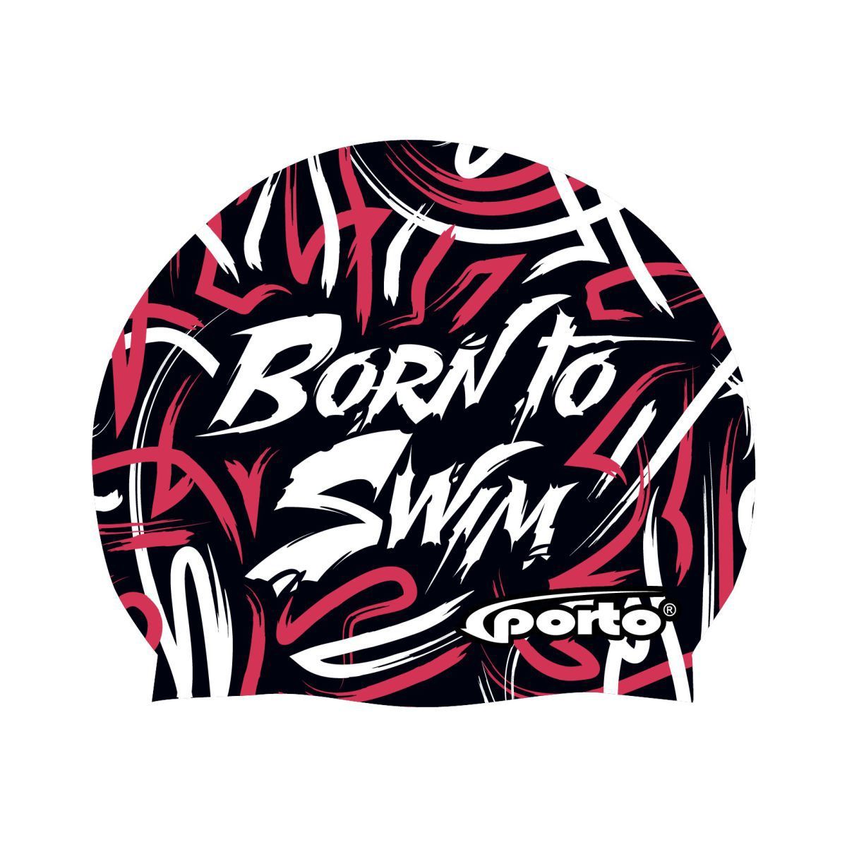 PORTO - Gorro de Natación Silicona Porto Born to Swim