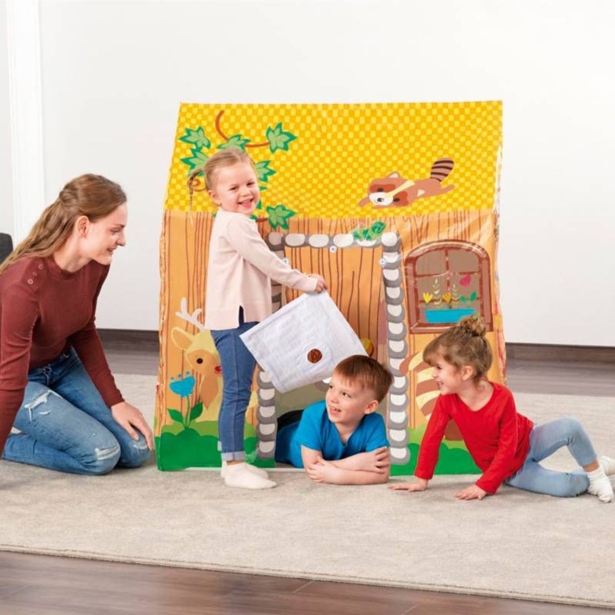 BESTWAY - Casita Armable Diseño Selva Niñas Y Niños Bestway 102x76x114