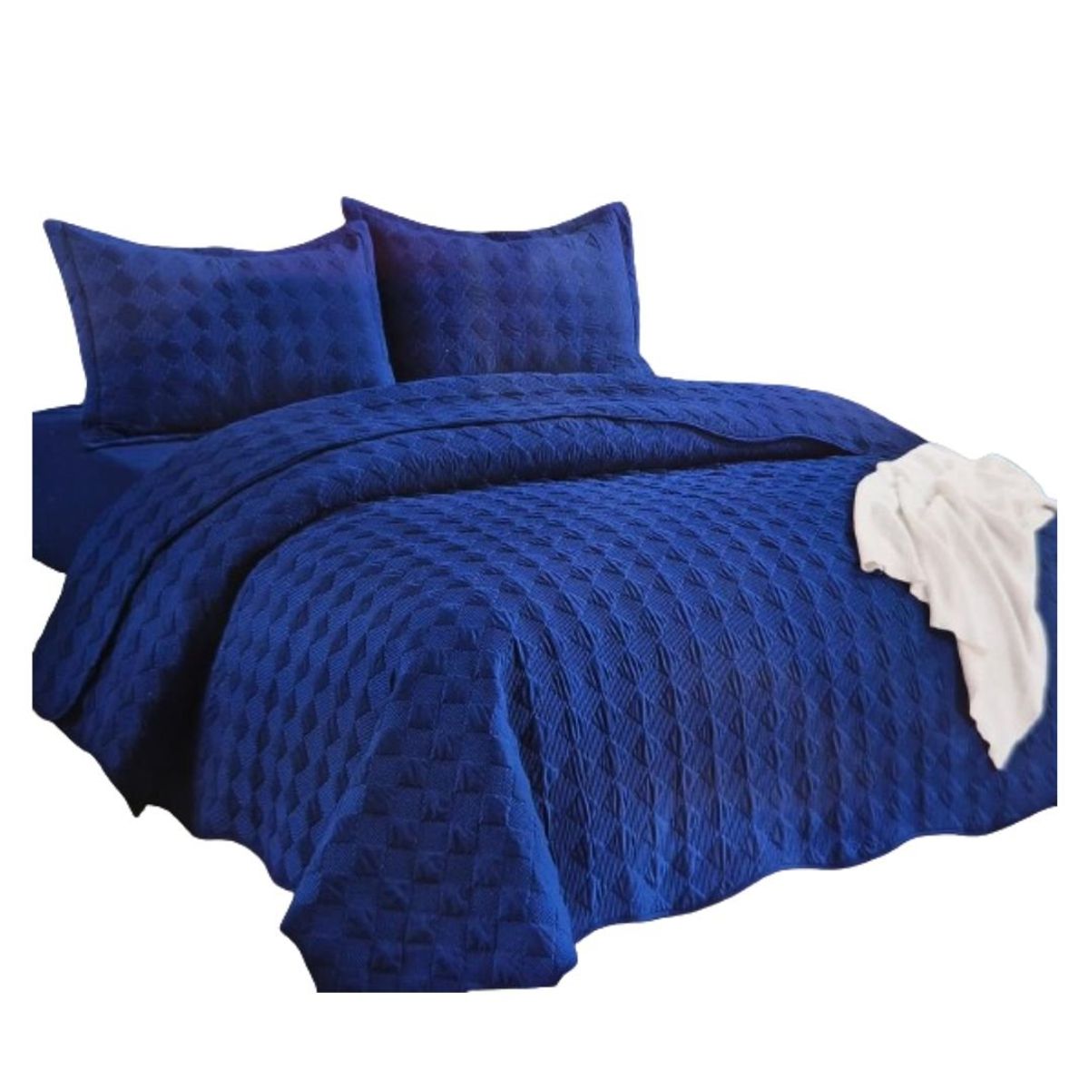 CUTE - CUBRECAMA COLOR ENTERO KING SIZE