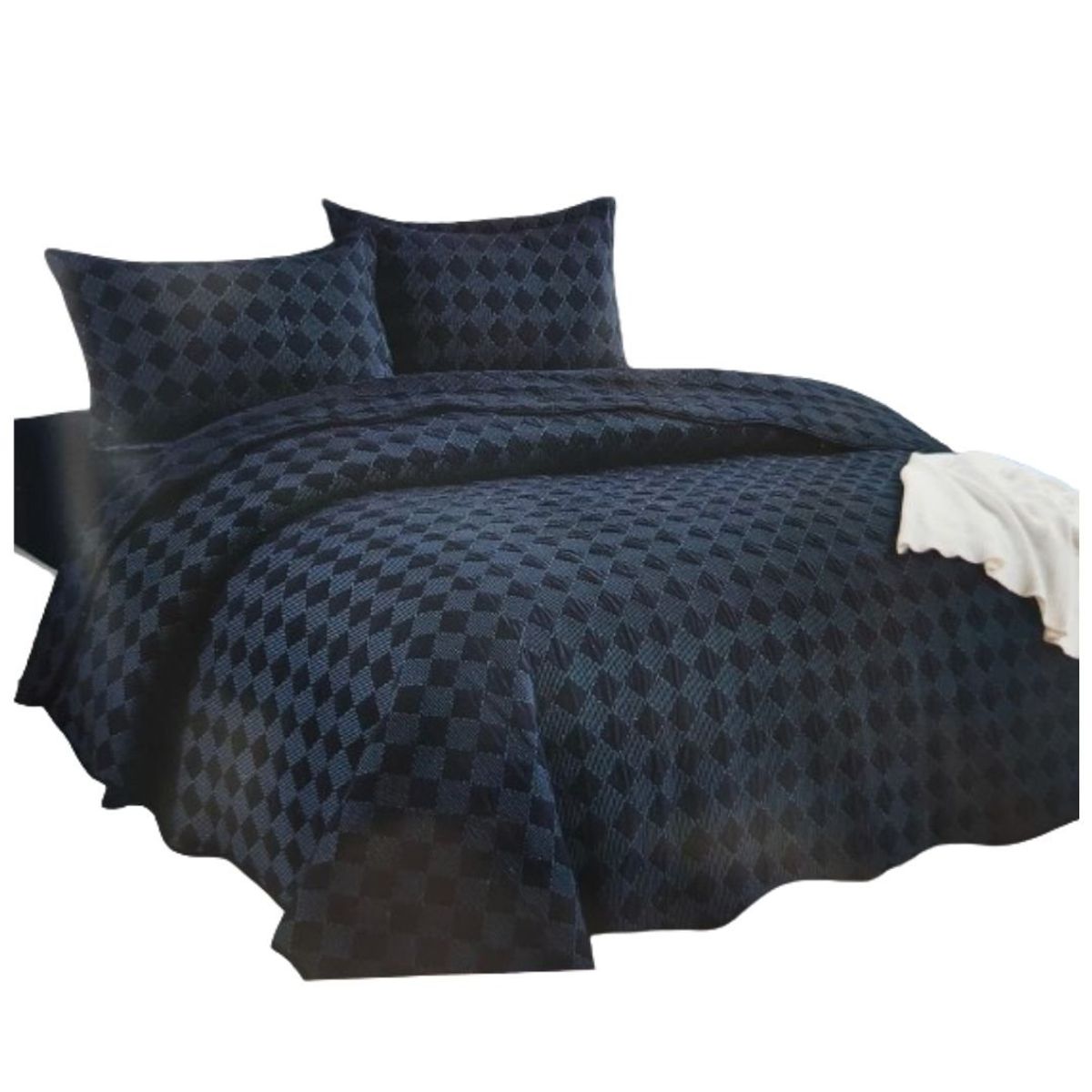 CUTE - CUBRECAMA COLOR ENTERO KING SIZE