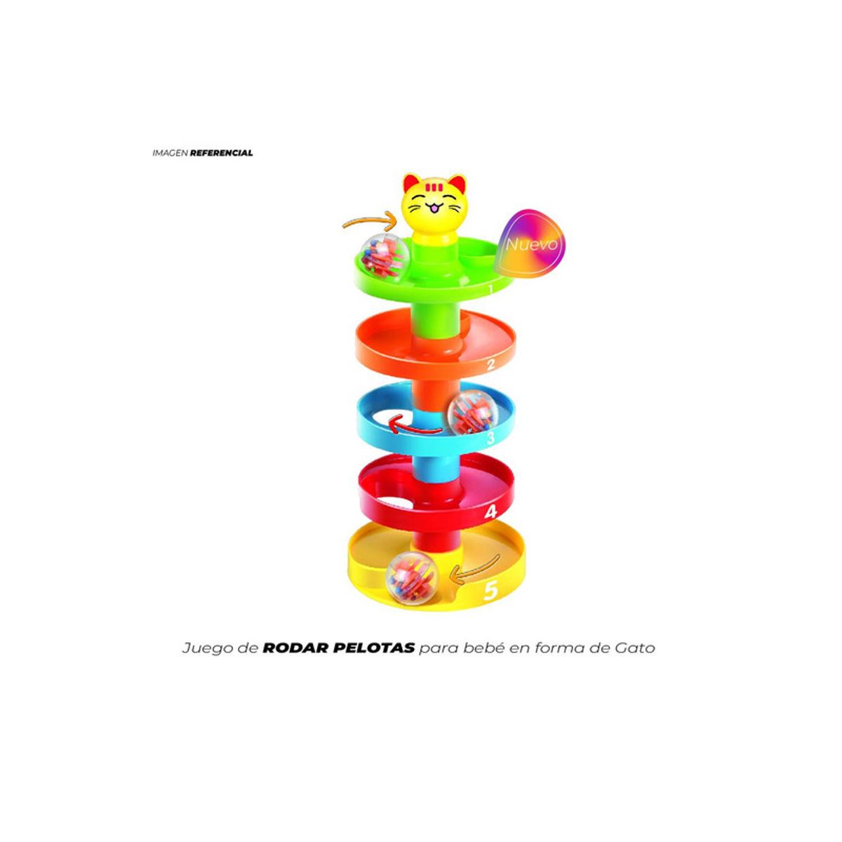 GENERICO - JUEGO DE RODAR PELOTAS PARA BEBÉ