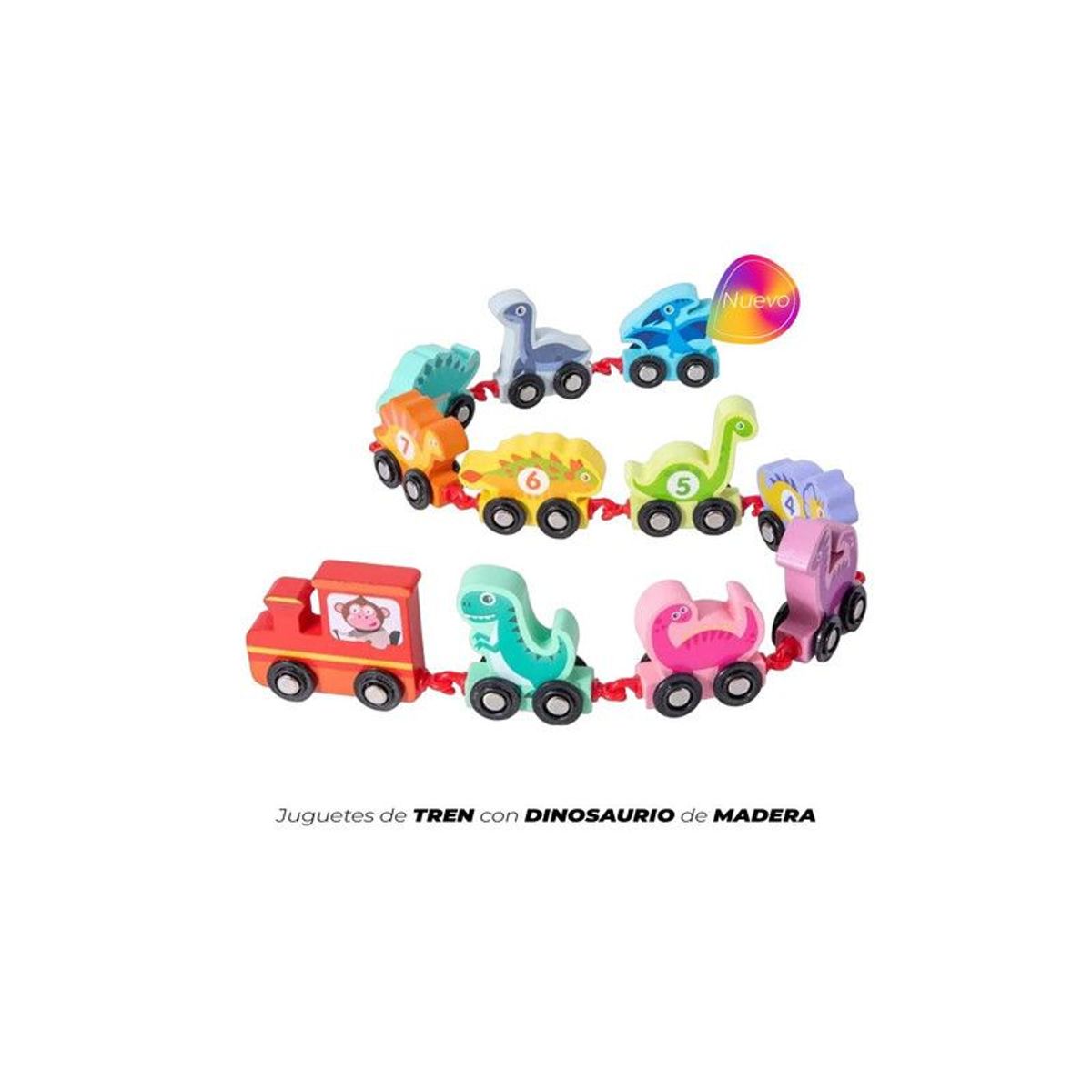 GENERICO - JUGUETES DE TREN CON DINOSAURIOS