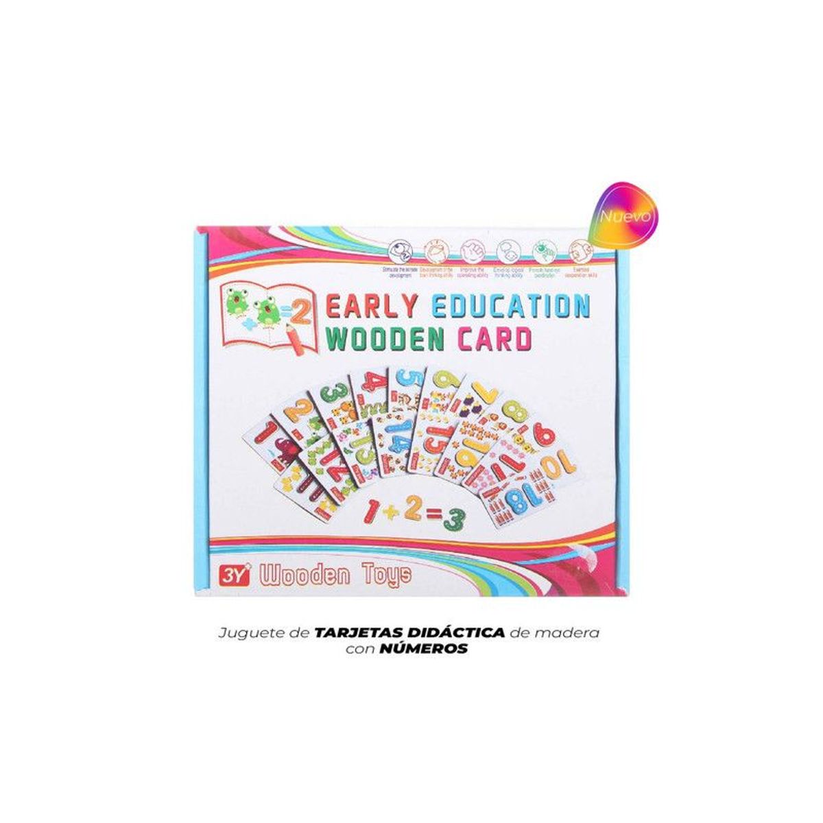 GENERICO - TARJETAS DIDÁCTICA DE MADERA CON NÚMEROS