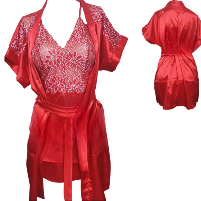 Pijama Babydoll Bata Ropa Interior Pijamas Lenceria Femenina