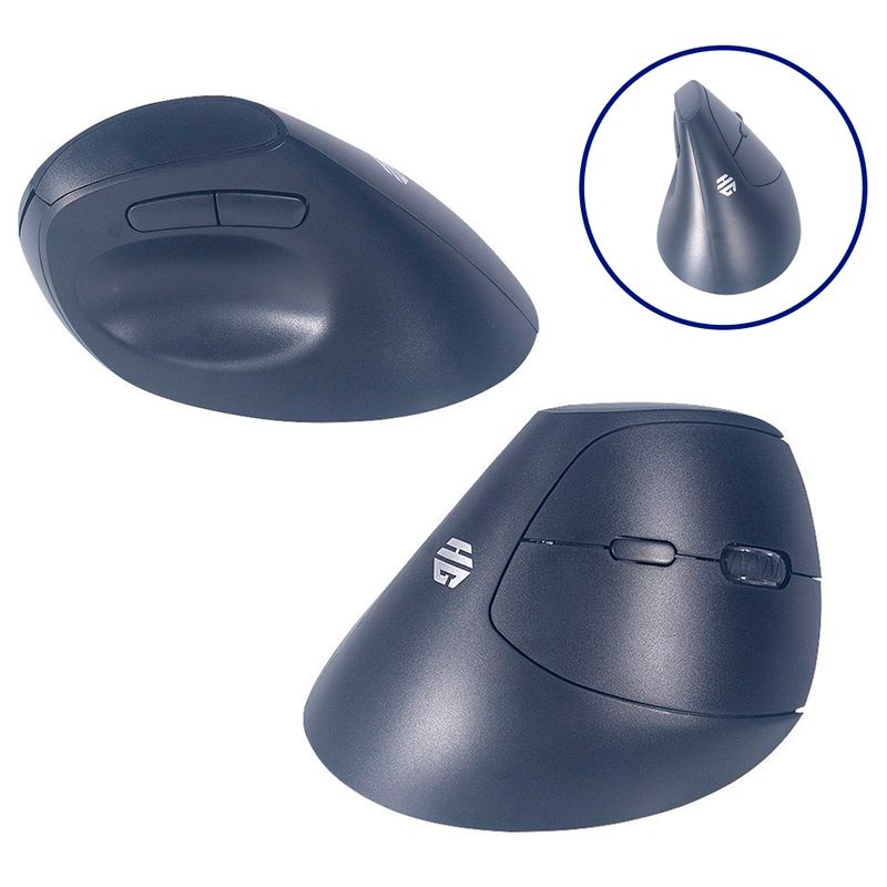 ENKORE - Mouse Inalámbricos Ergonómico Compacto con 6 Botones