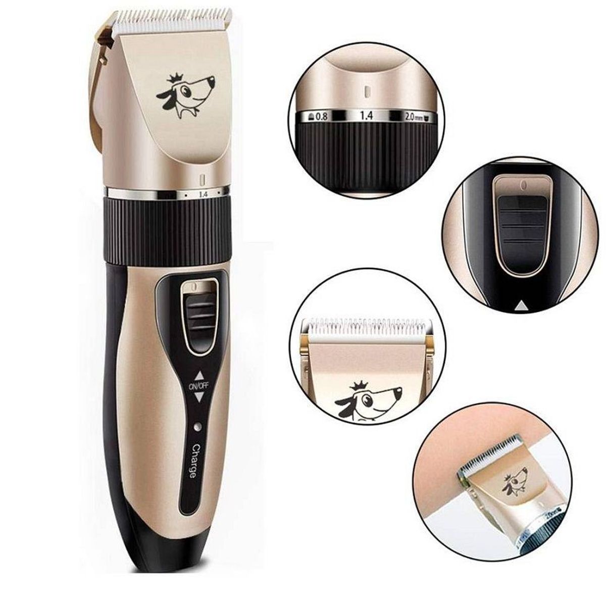 GENERICO - Kit Maquina Cortador De Pelo De Mascota Inalambrica