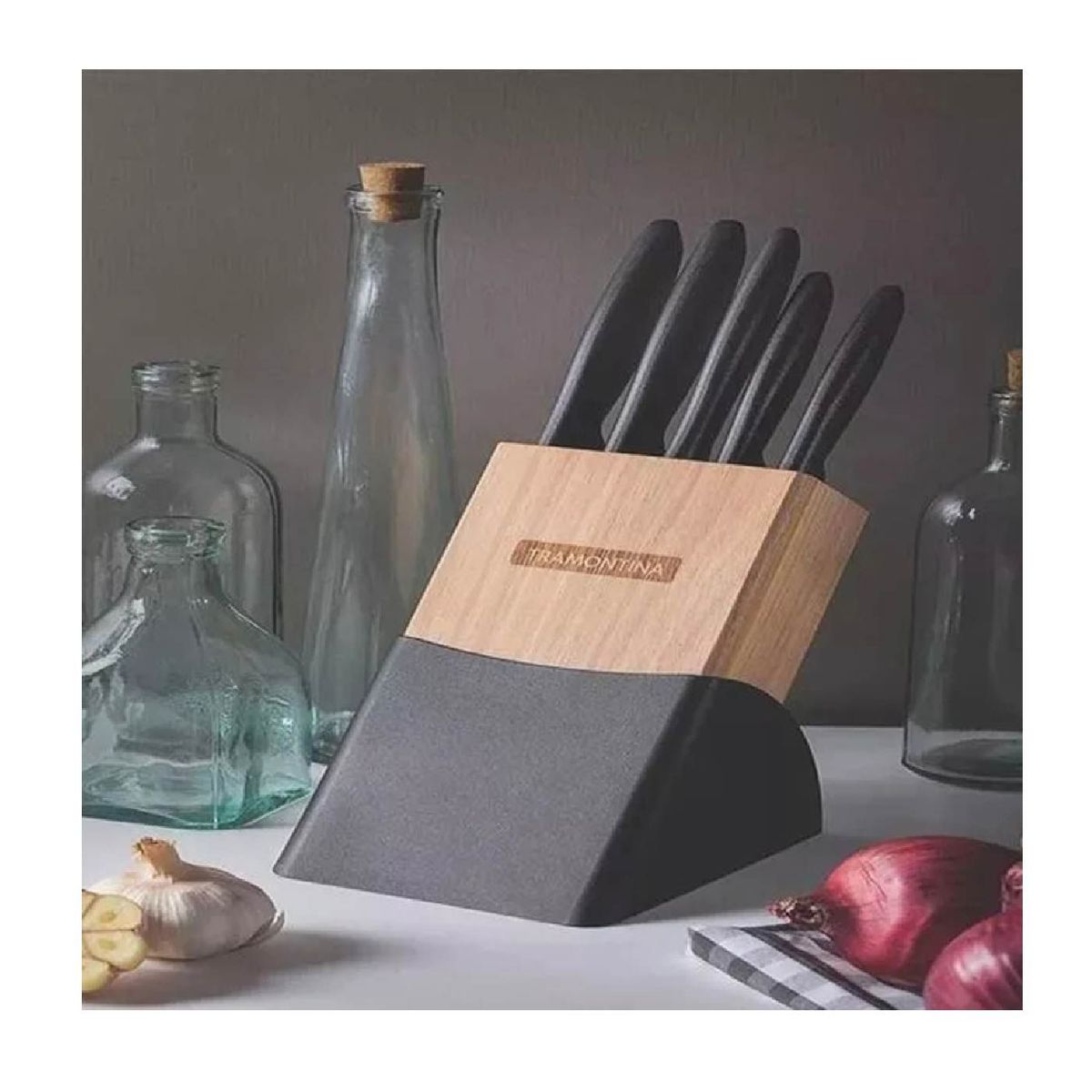 TRAMONTINA - Juego de Cuchillos TRAMONTINA Ace Inox 5PZ