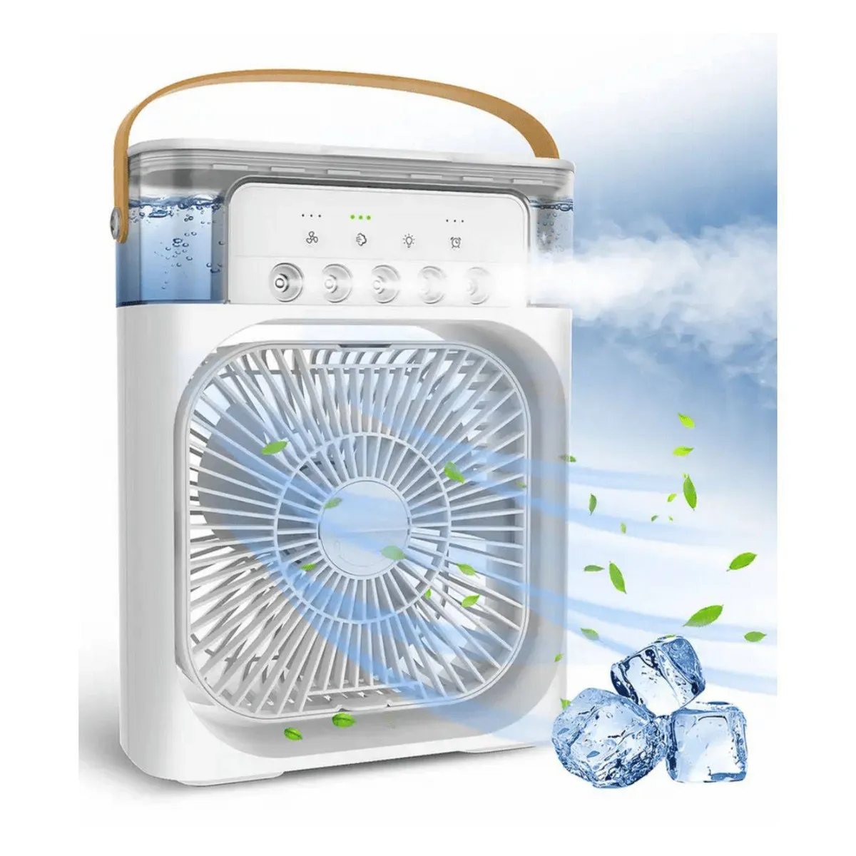 GENERICO - Ventilador Portátil Humificador Enfriador Aire Acondicionado 3 en 1