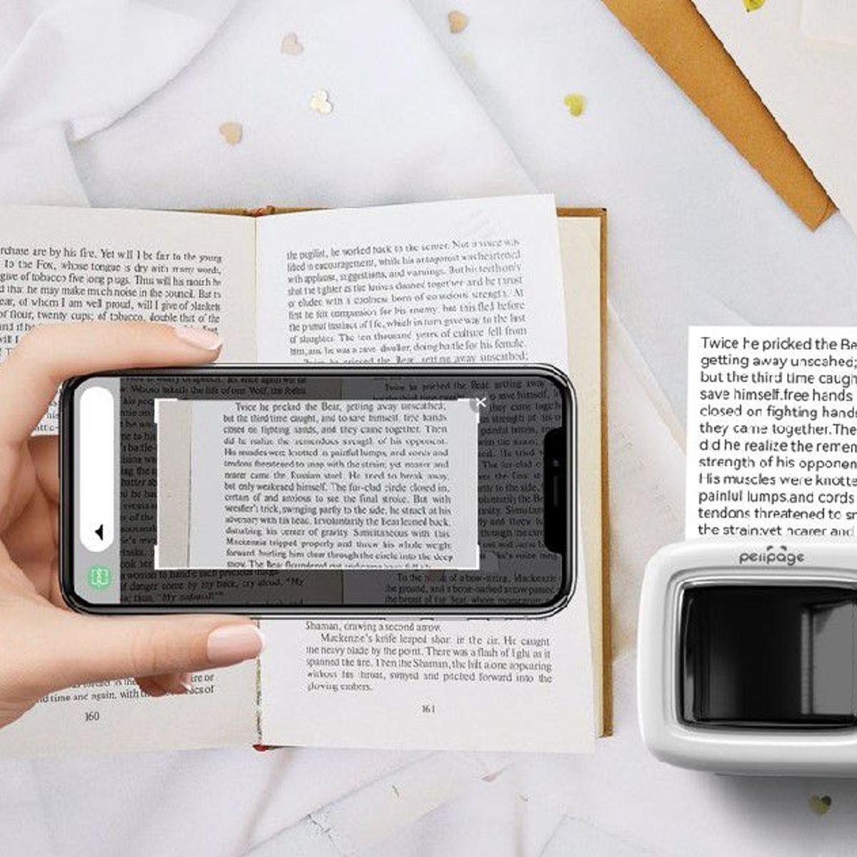 PERIPAGE - Mini impresora térmica bluetooth PERIPAGE A2 TV