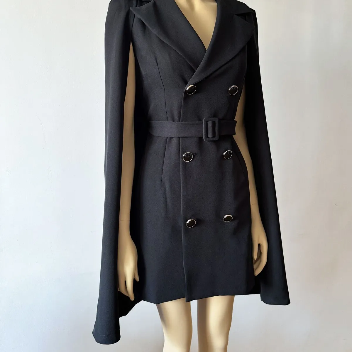 PERU - Blazer Casual Elegante Negro Talla S