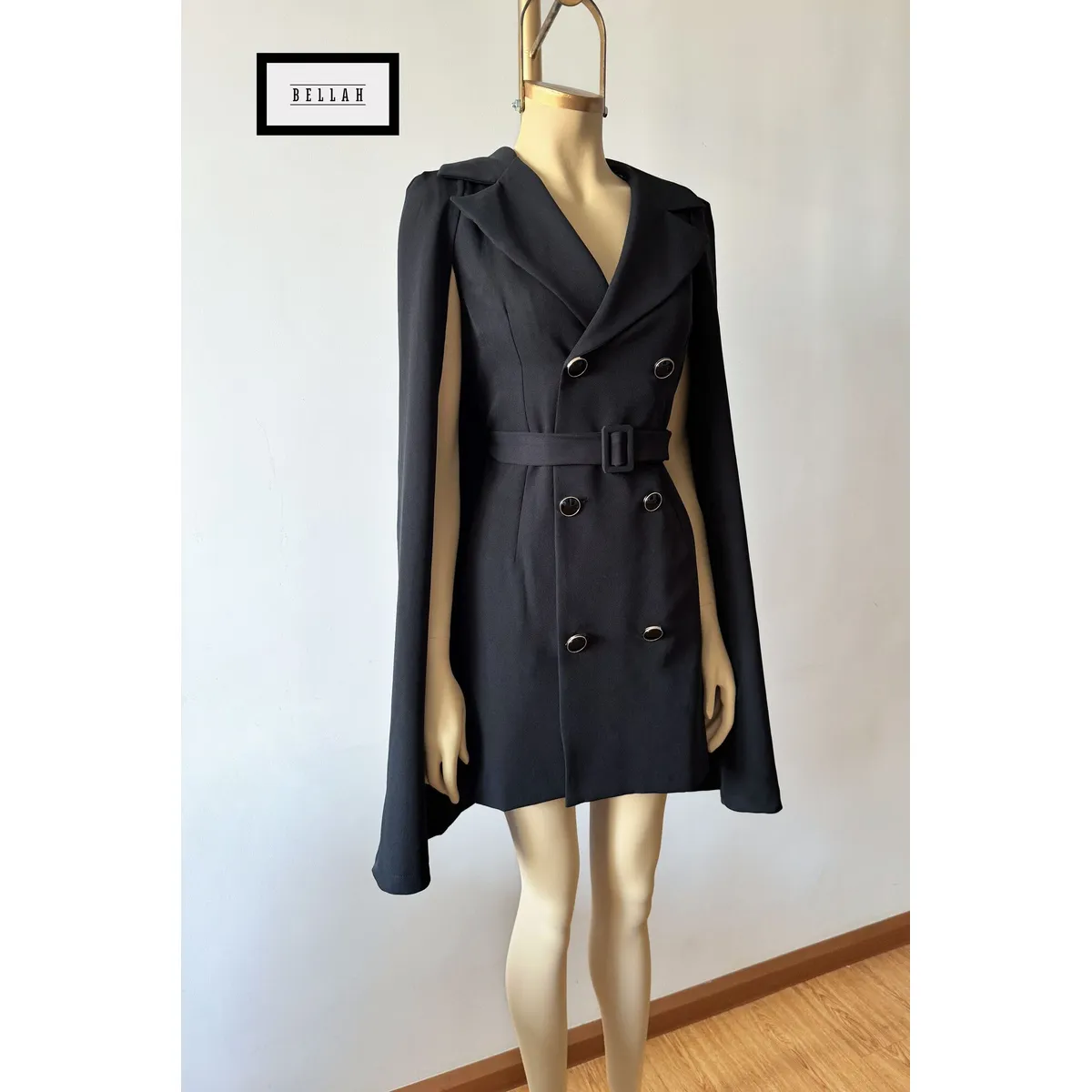 PERU - Blazer Casual Elegante Negro Talla S