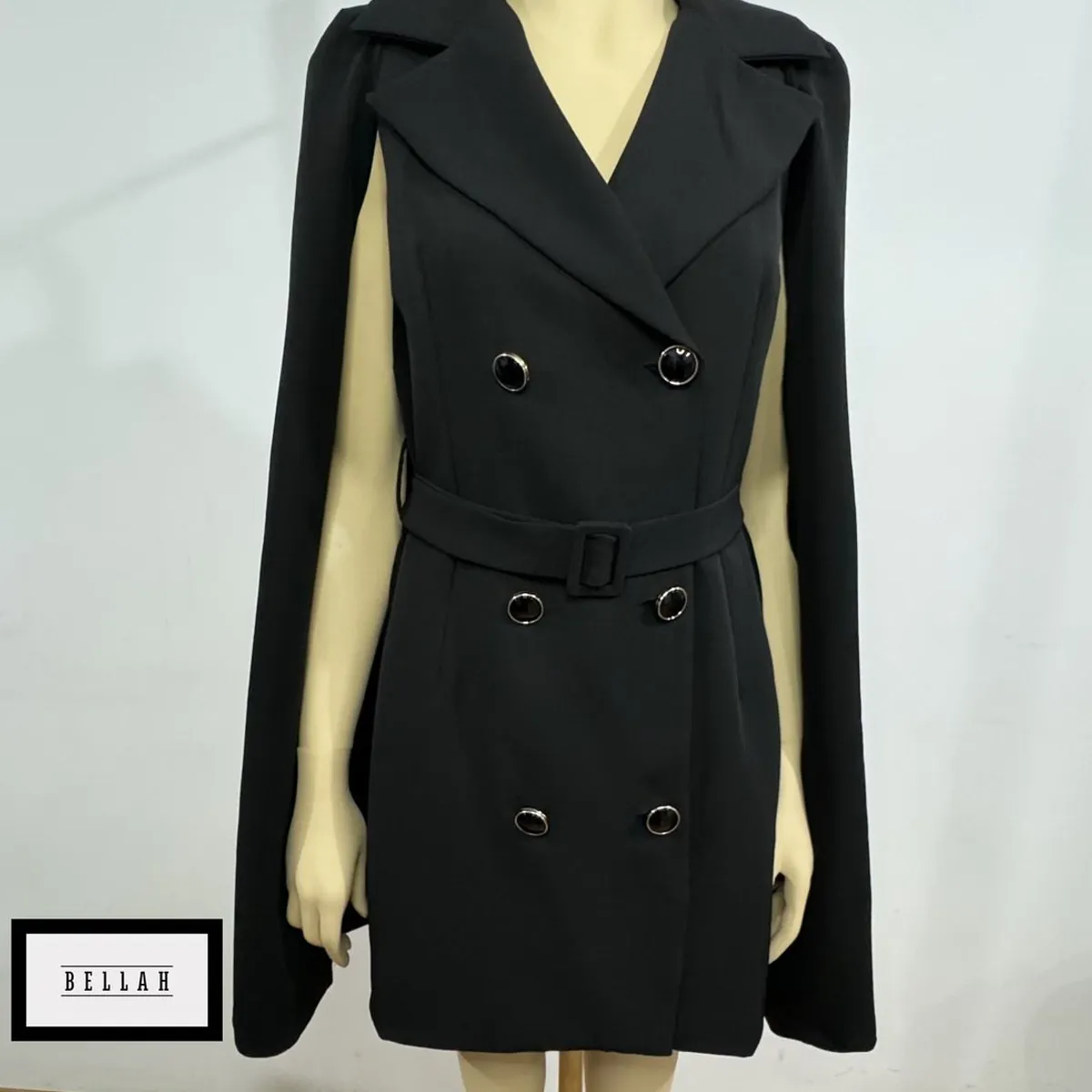 PERU - Blazer Casual Elegante Negro Talla S