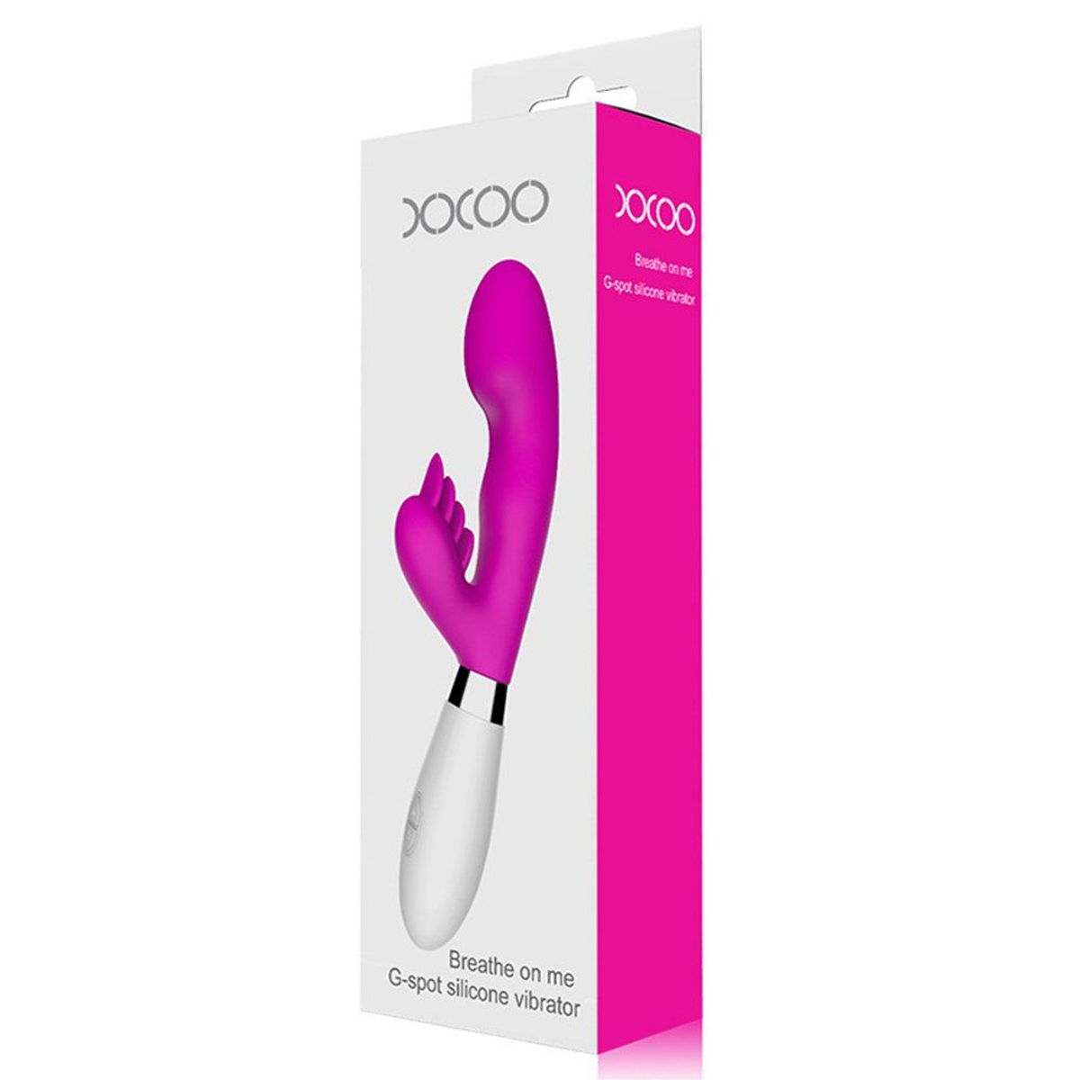 GENERICO - Consolador Vibrador Exitager Doble Sweet 30 Frec. Rosado.