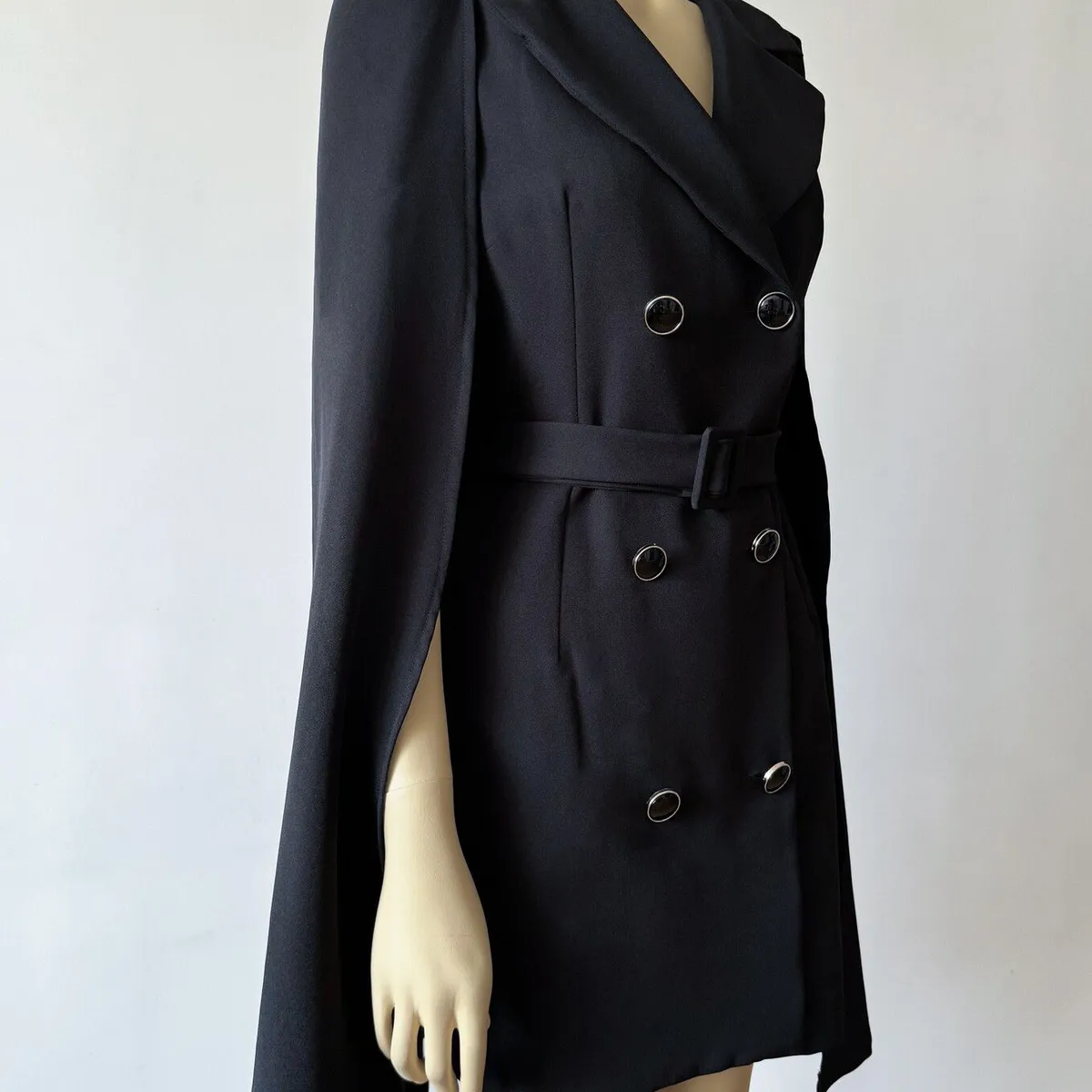 PERU - Blazer Casual Elegante Negro Talla M