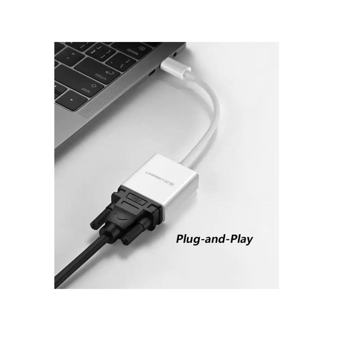 UGREEN - Adaptador UGREEN USB C Macho a VGA hembra 1920x1080P60Hz