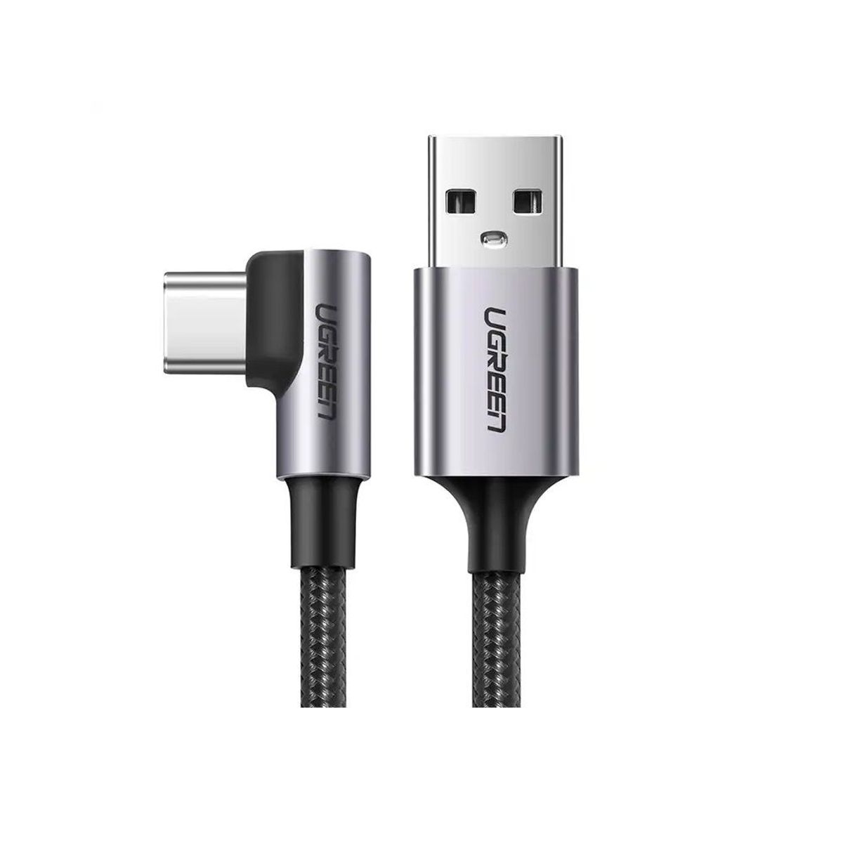 UGREEN - Cable UGREEN, 90° en ángulo USB-C a USB A, Carga Rápida, 2 Metros