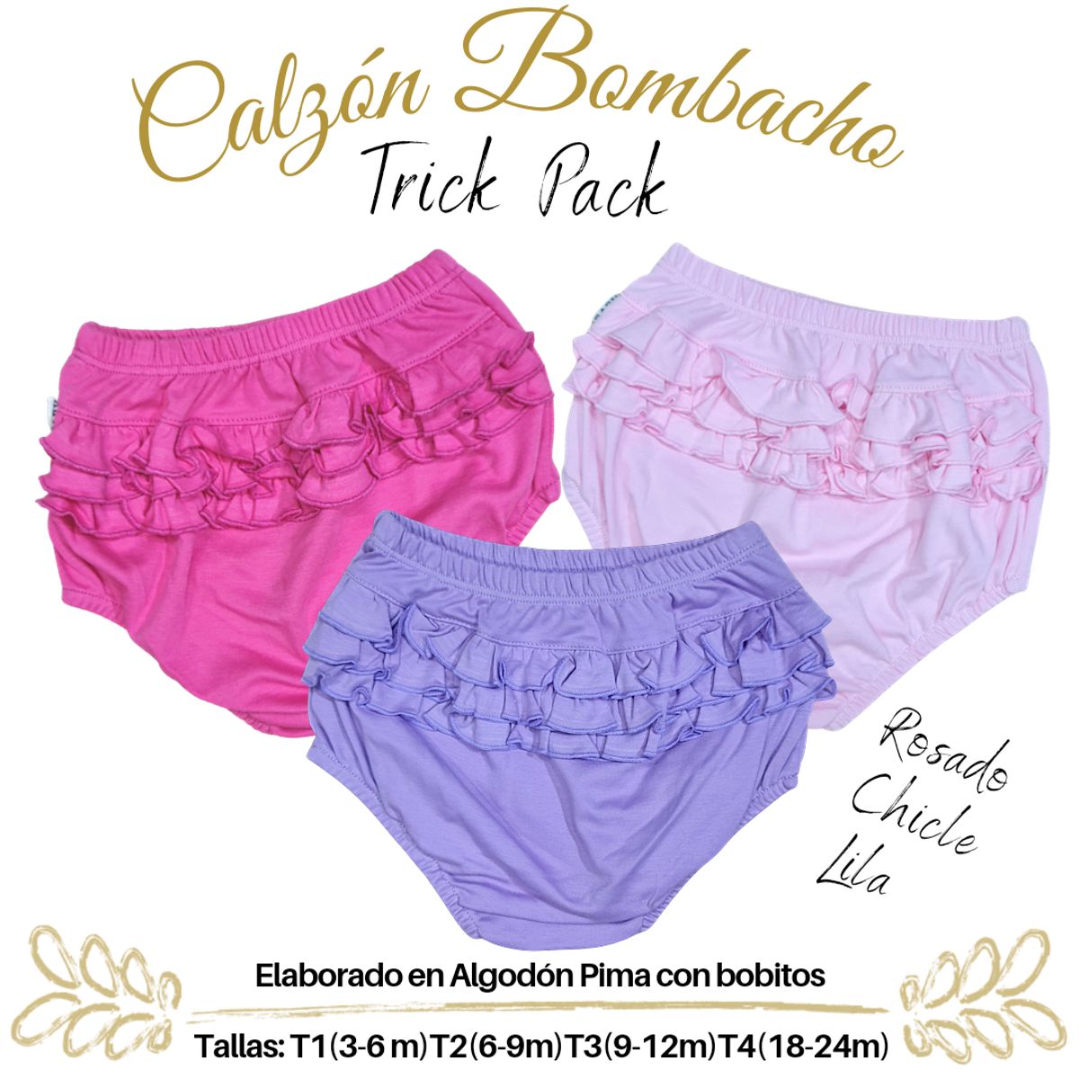 GENERICO - Calzón Bombacho de bebe