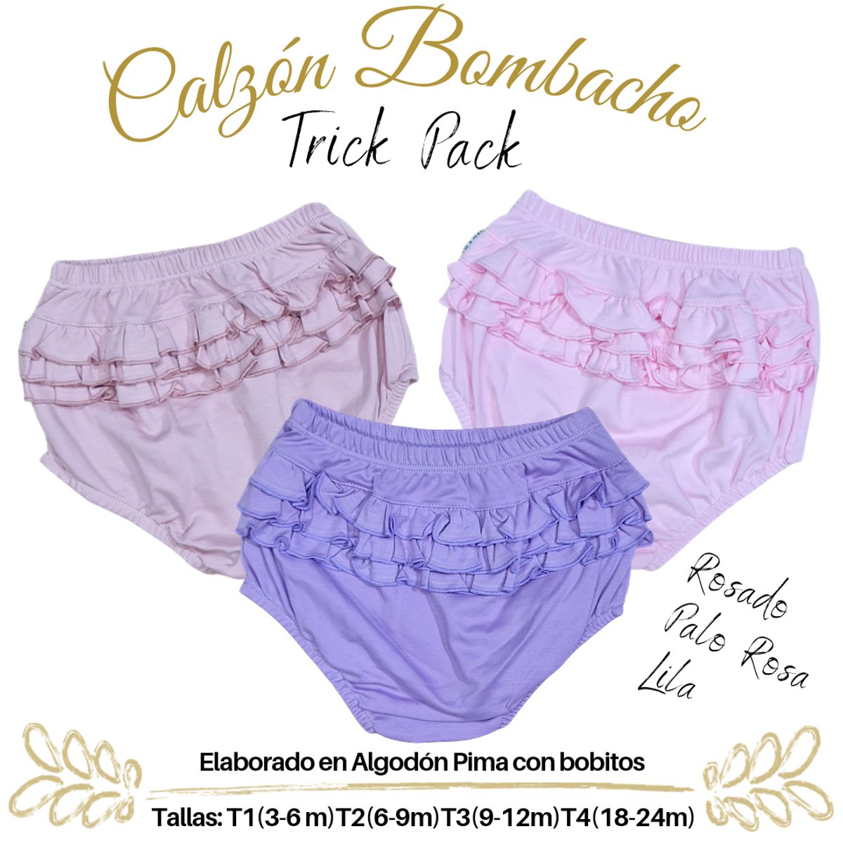 GENERICO - Calzón Bombacho de bebe