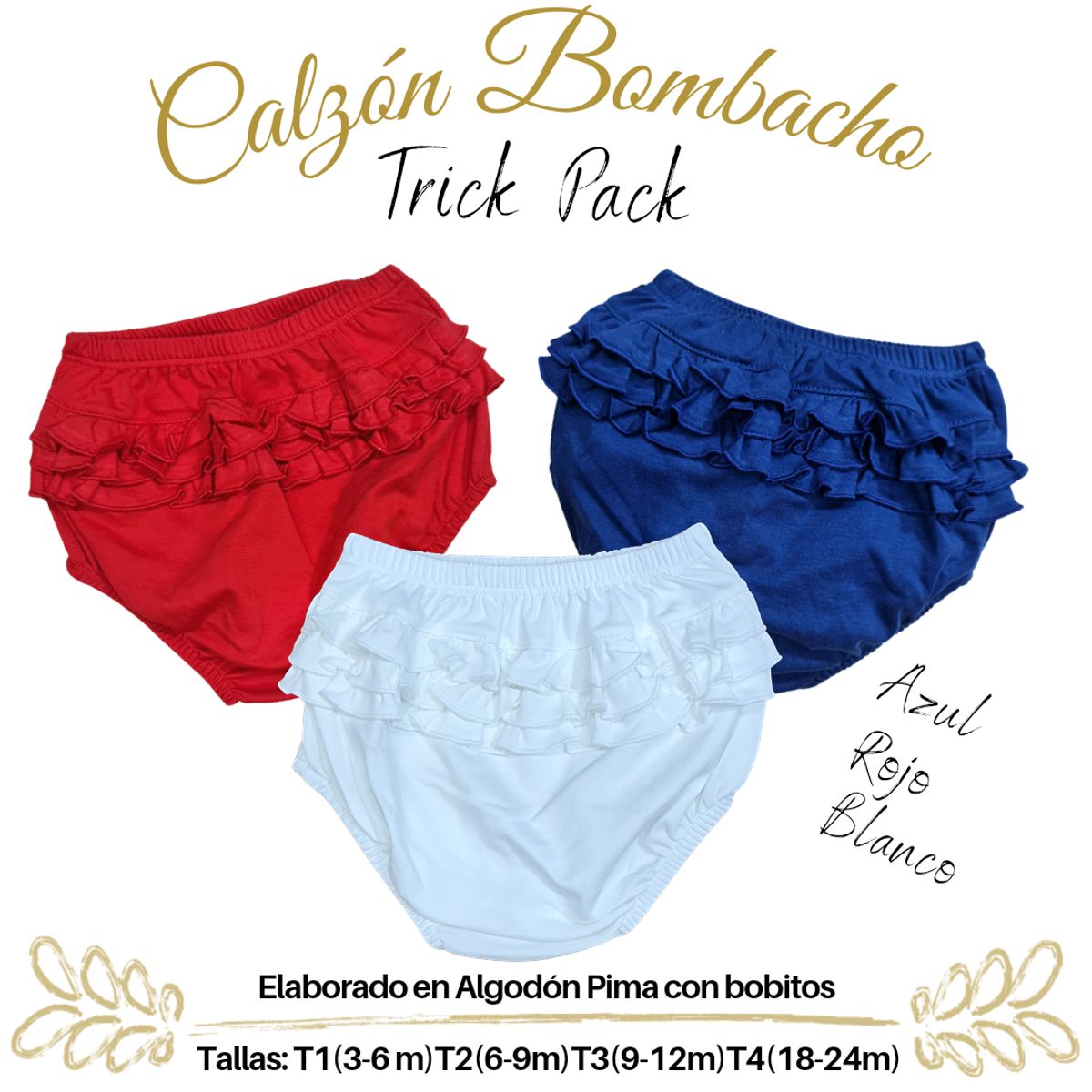 GENERICO - Calzón Bombacho de bebe