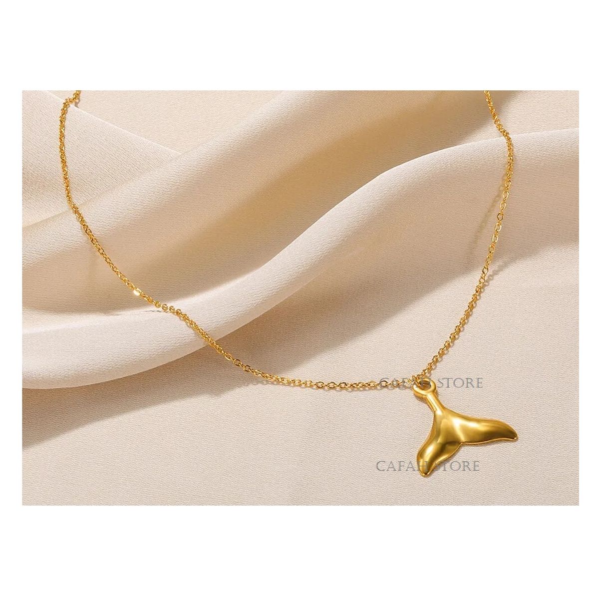 OEM - Collar Mujer Cola Sirena Fino Acero Inoxidable 316L x SAN VALENTIN