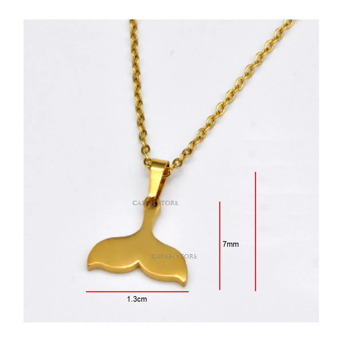 OEM - Collar Mujer Cola Sirena Fino Acero Inoxidable 316L x SAN VALENTIN