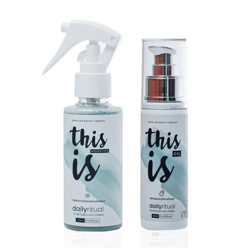 THIS IS MOUSSE - Pack Capilar Nutritivo THIS IS Serum Reparador 60ml  Acond Hidratante Spray 120ml