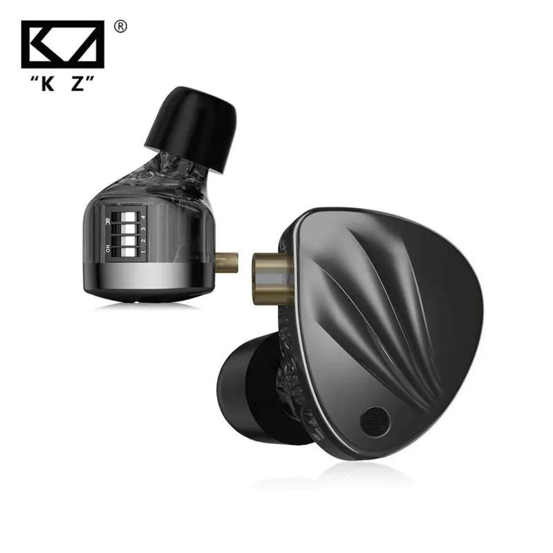 KZ - Audifono Krila 1DD + 1BA Hifi KZ 4 interruptores de sintonización