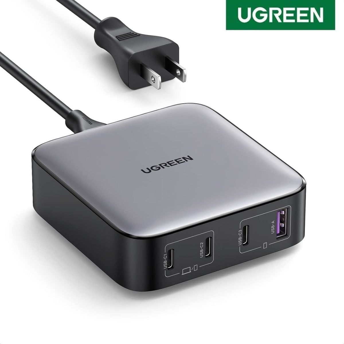 UGREEN - Cargador GAN 100W US de mesa Nexode UGREEN